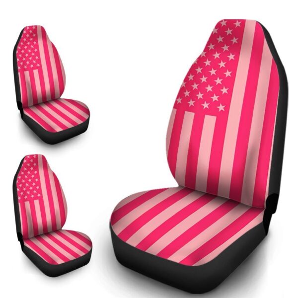 American Flag Pink Car Seat Covers Custom Cool Car Accessories