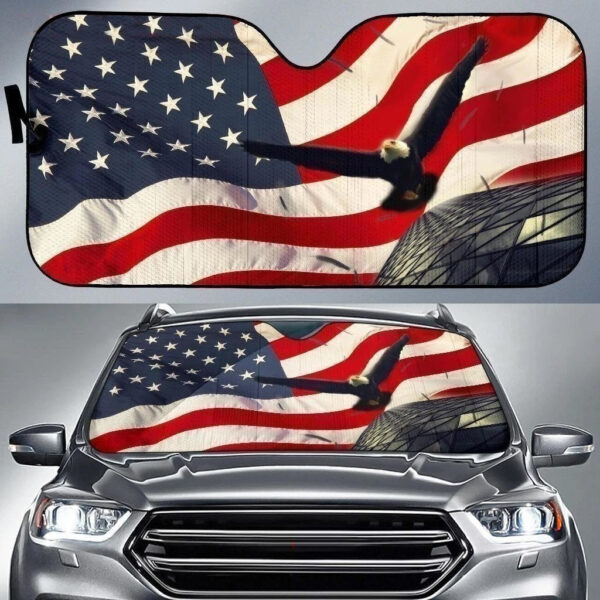 Eagle Car Sunshade Custom American Flag Car Accessories