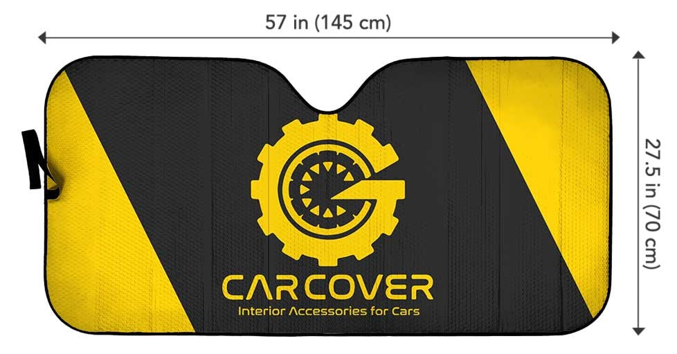 Car Front Sun Shade Size Chart - Gearcarcovers