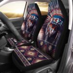 Native Girl Car Seat Covers Custom Warrior Woman Car Accessories