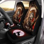 Native Wolf Car Seat Covers Custom Wild Animal Car Accessories